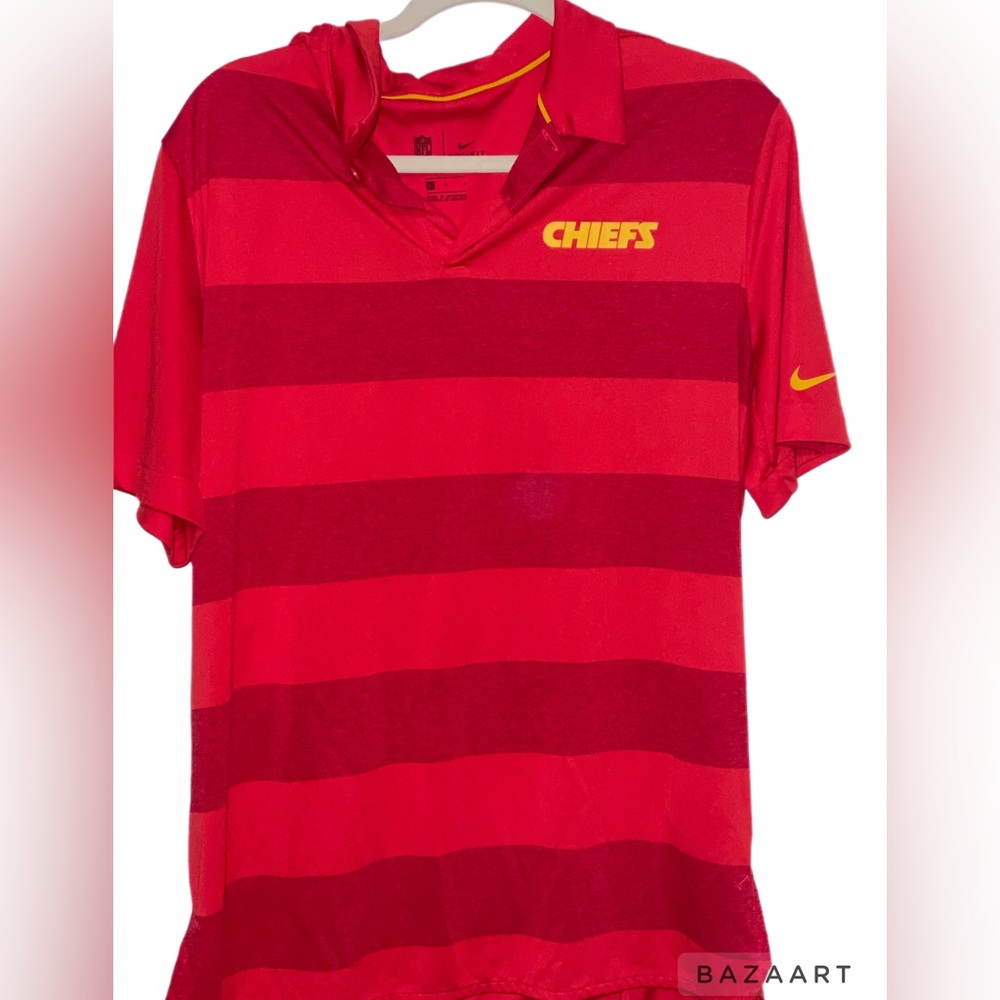 Men’s Large Kansas City Chiefs DriFit Nike Polo